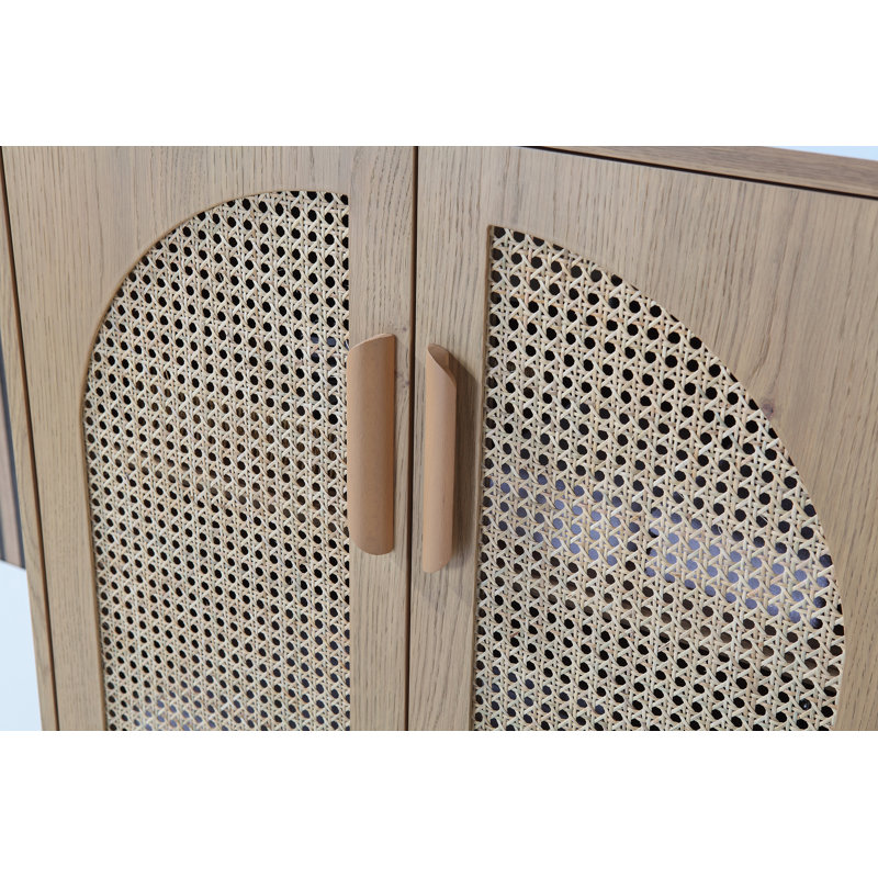 Meuble-lavabo de 48 po avec plateau en quartz Emir, Chêne pacane