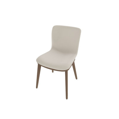 Annie Upholstered Dining Chair with Wooden Legs