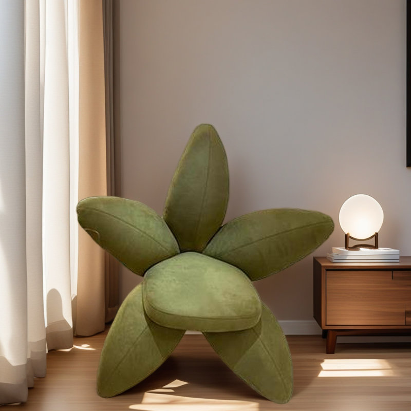 Luxury Creative Flower-shaped Leisure Chair., Gray