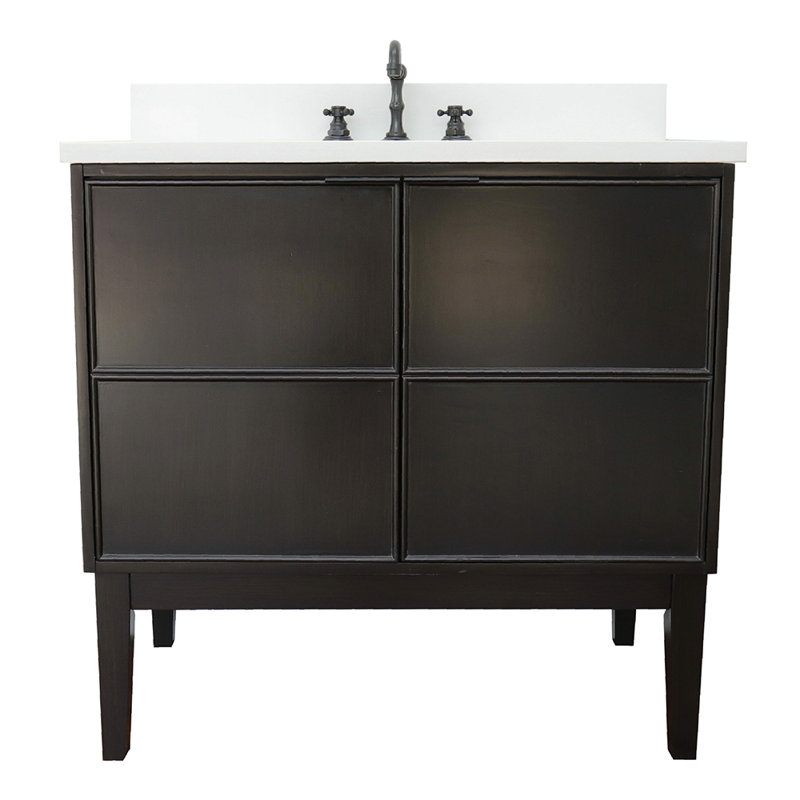 Ensemble de meuble-lavabo de salle de bain simple 37 po Engleside