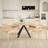 Wooden & Rattan Dining Set-1151454542