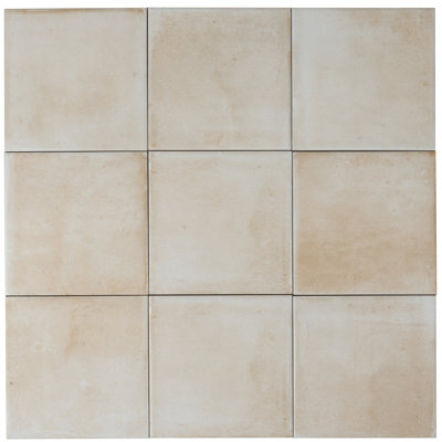 Zahara 6x6 Creamy off-white Porcelain Zellige Square Wall and Floor Tile (5.38 sq ft/case) - 22 Pack