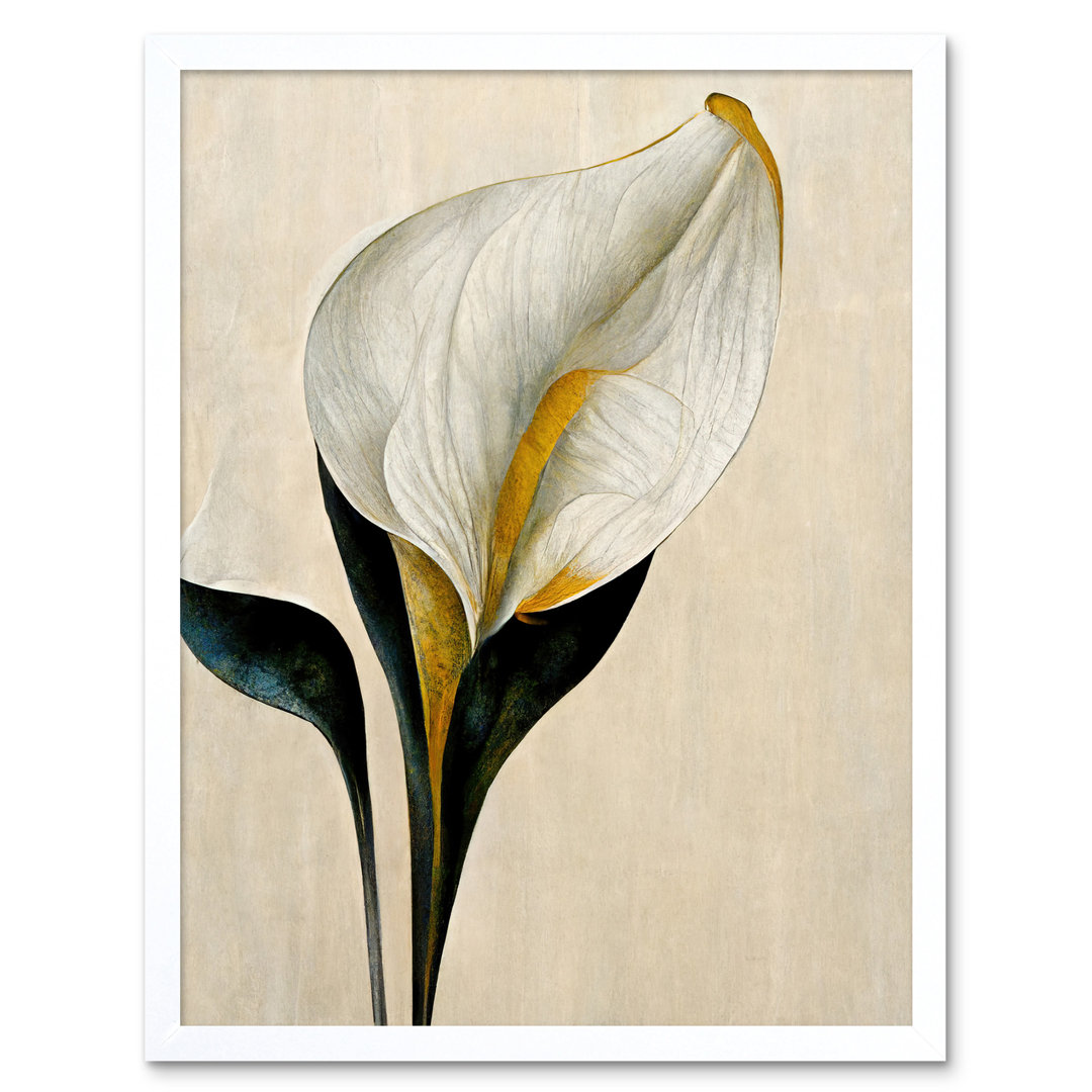 Cala Lily Abstract Flower Lilies Minimalist - Art Prints