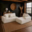 Canapé-lit d'angle en forme de L avec méridienne, canapé modulable 7 places avec assise profonde, coussins en mousse haute densité, canapé compressif recouvert de similicuir, aucun assemblage requis pour le salon-133933894-133933895