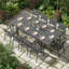 Table de salle à manger extensible en aluminium pour l'extérieur, table de patio toutes saisons