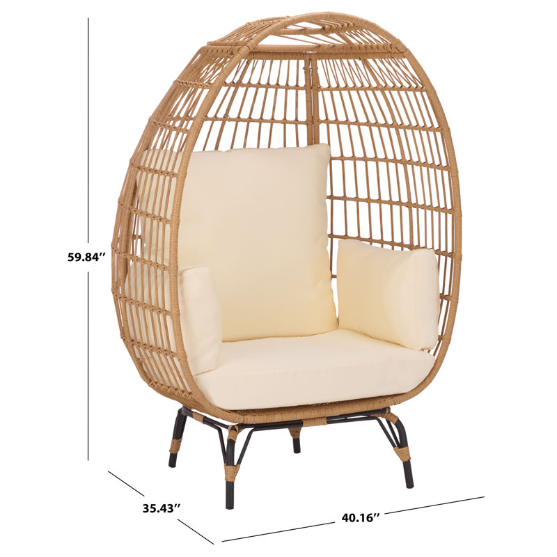 Emmett Outdoor Lounge Chair, Beige