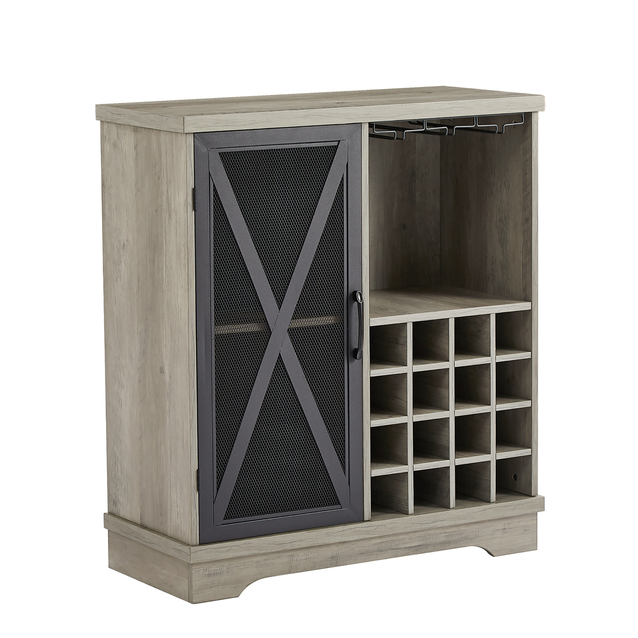 Binns wine bar cabinet deals gracie oaks