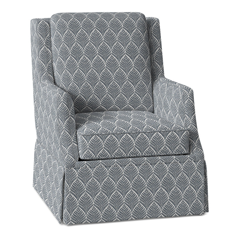 Savannah Wingback Chair, Perigold Linnaeus Indigo