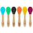 Tiny Dining - Children's Bamboo Silicone Tip Spoons - 6 Colours