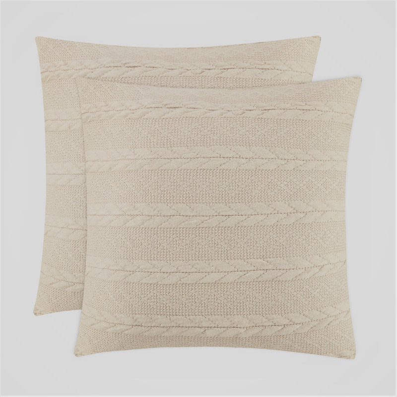 Ensemble de coussins décoratifs, Blanc cassé