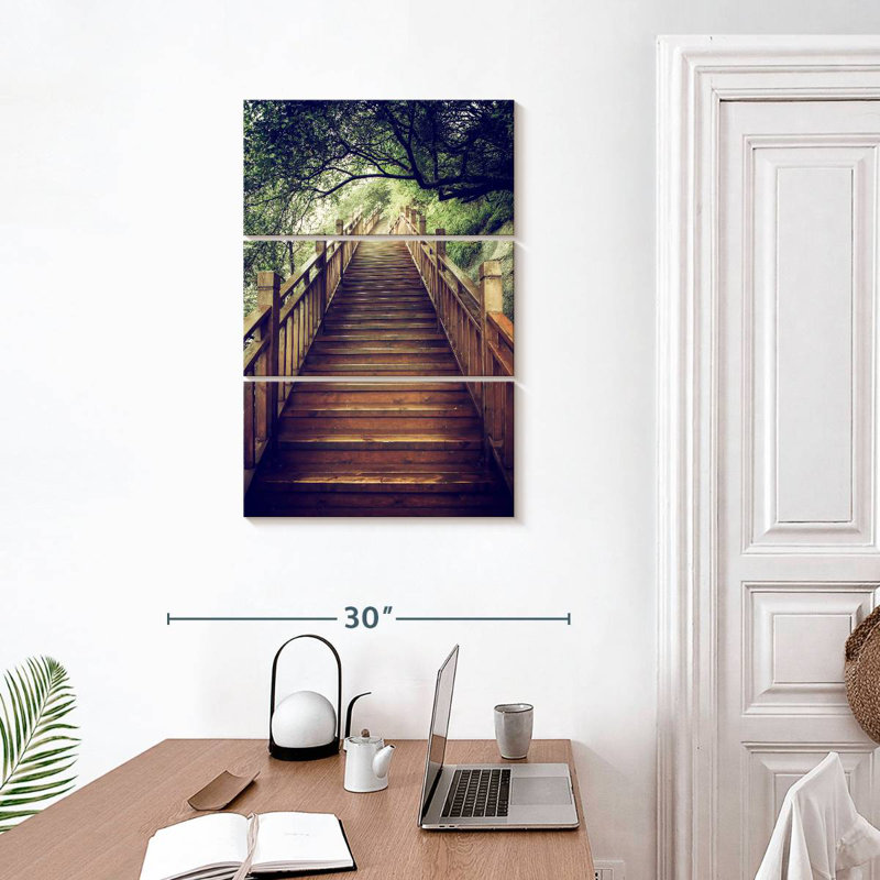 Escalier en bois Lilie Mountain, H 32 po x l 20 po