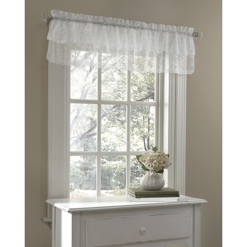 Jupe de fenêtre 60" l’élégance traditionnelle Kolten, Blanc
