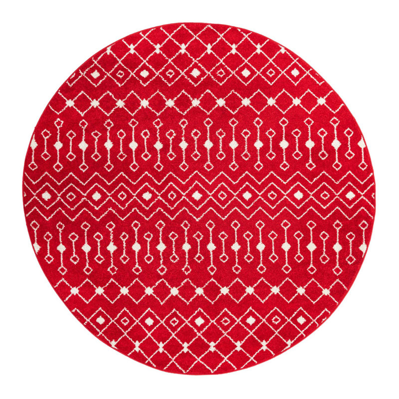 Somerville Geometric Indoor Rug, Round 7'10"