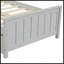 Lit plateforme simple avec lit gigogne-338808068