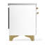 Cuisinière à induction 36 pouces avec 6 éléments à induction en blanc Majestic III Series (garniture laiton)-124828721-124828719