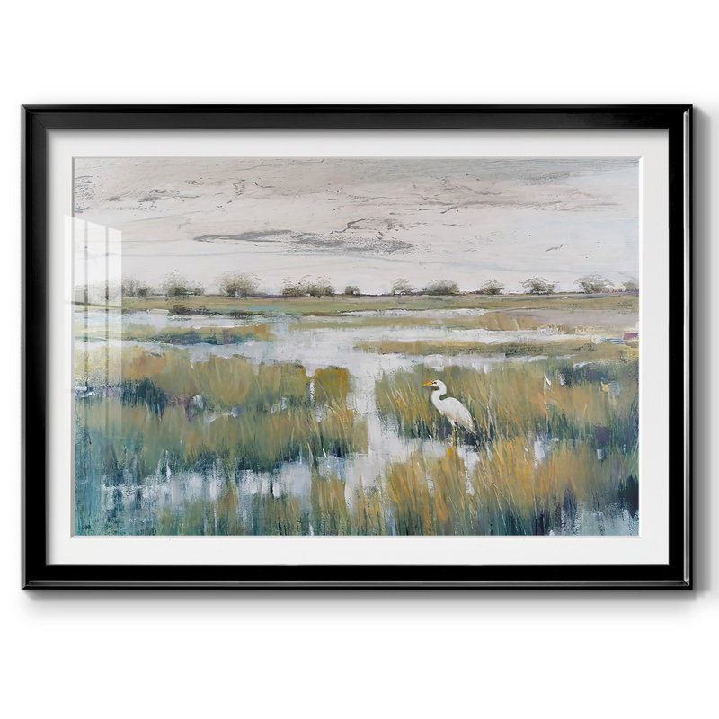 Marshland View VI, reproduction encadrée sur papier, Noir, H 27 po x l 39 po x P 1,5 po