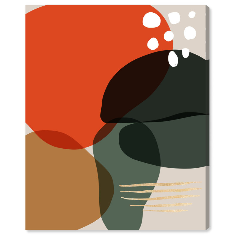«Streams For This Season», Pastel Boho Abstracts par Art Remedy, Toile tendue, H 20 po x l 16 po