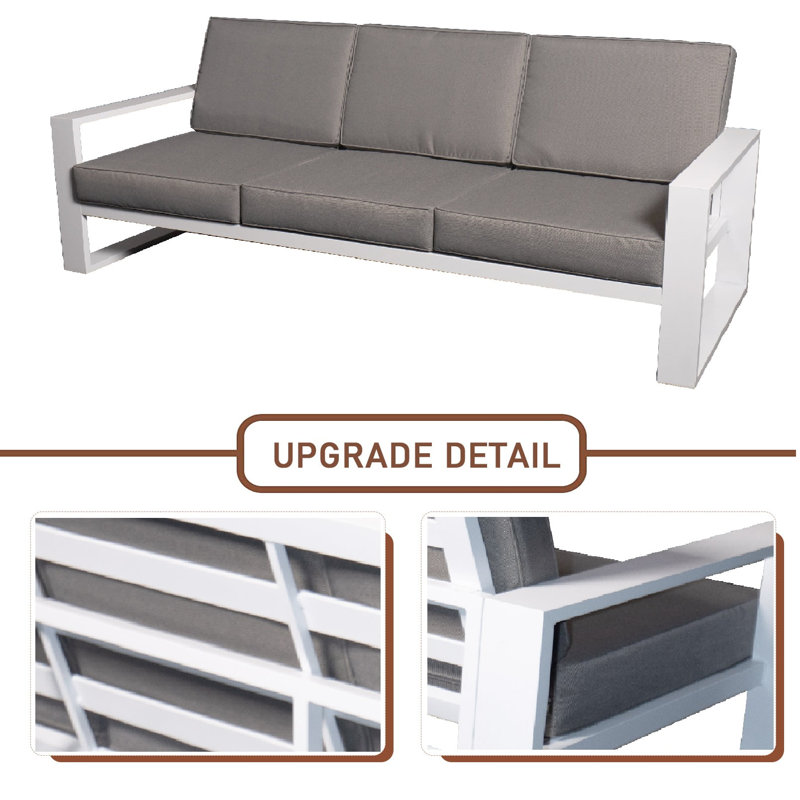 Ensemble repas extérieur pour 5 personnes Makensi, H 25,2 po x L 55,11 po x l 33,46 po