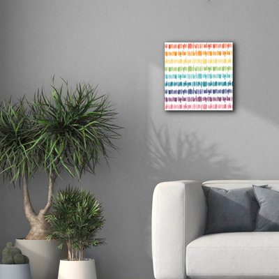 «Rainbow World Collection Pattern 1» par Wild Apple Portfolio, art mural sur toile, 18 po x 18 po