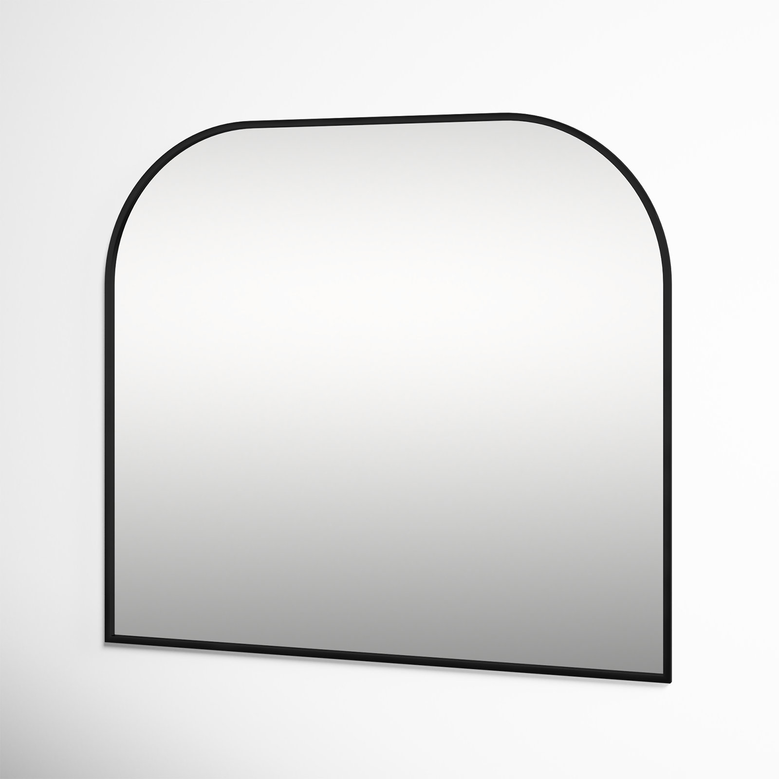 Sabine Metal Wide Arch Wall Mirror, Black, 38" x 42"