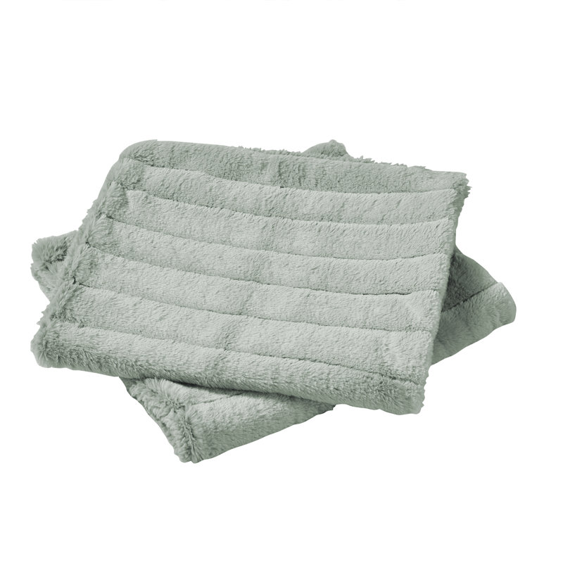 Super Mink Pillow Cover, Gray Down