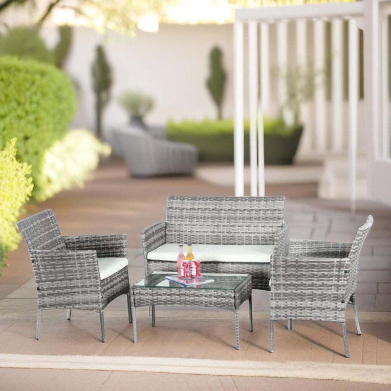 3 - Person Patio Dining Set Table,