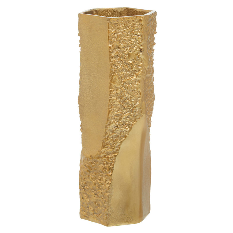 Azilyn Ceramic Table Vase, 33cm H x 11cm W x 11cm D, Gold