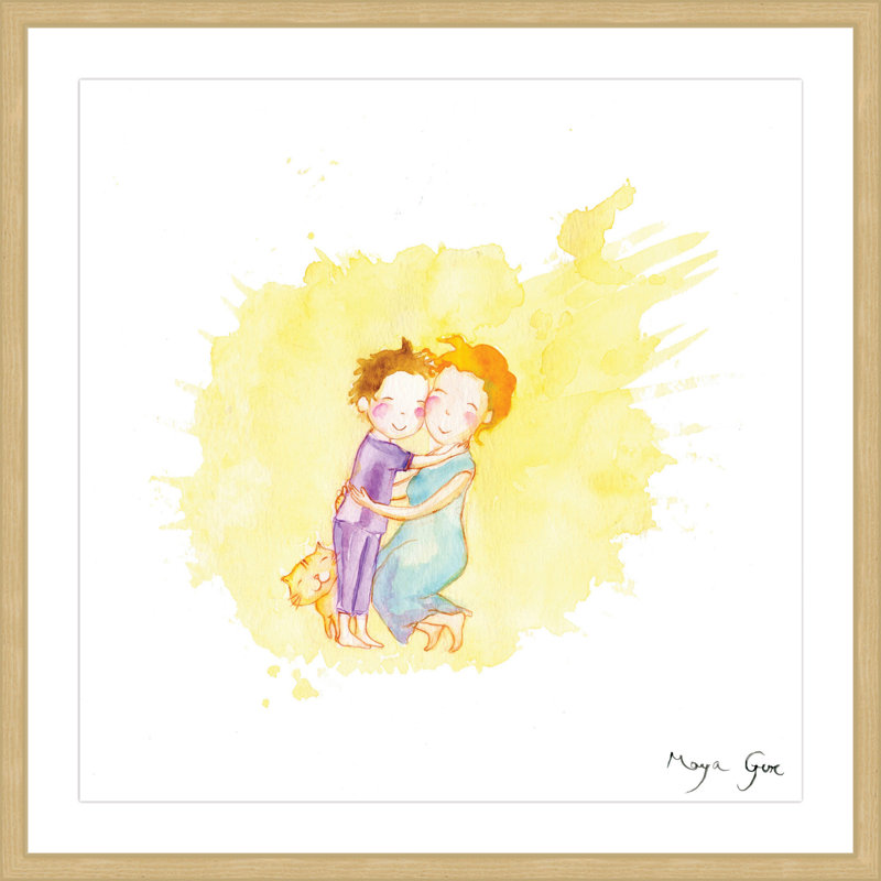 «Mommy» par Maya Gur, reproduction encadrée, H 12 po x l 12 po x P 1,5 po