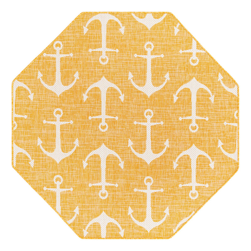 Indoor / Outdoor Rug, Octagon 5'3" x 5'3"