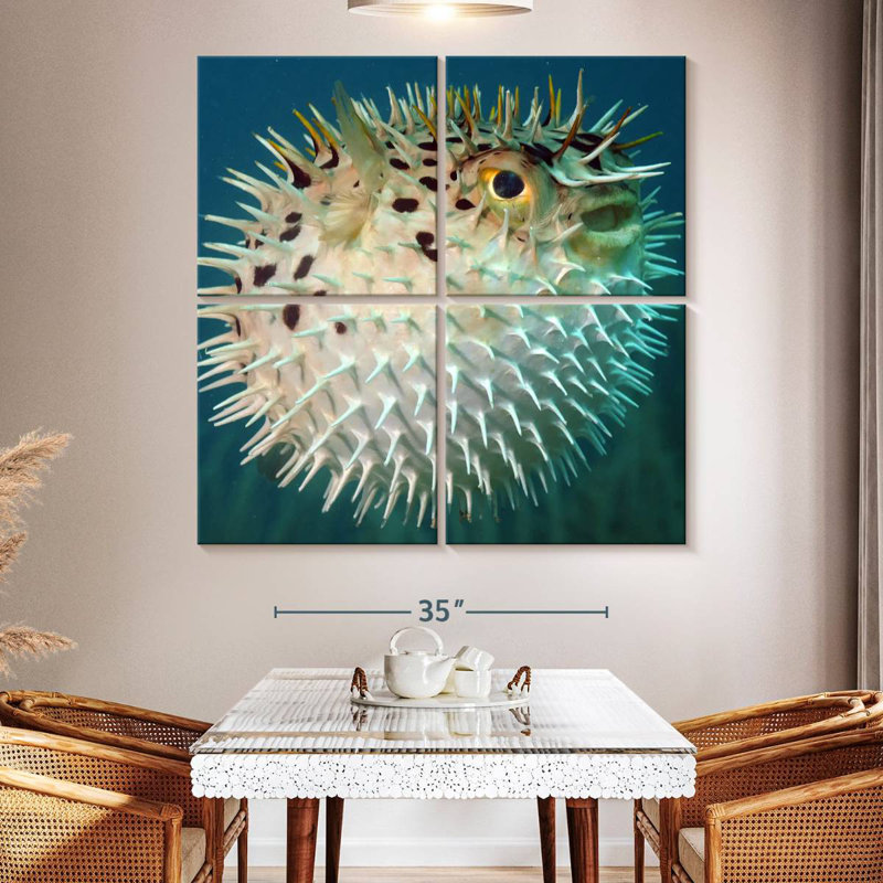 Brampt Puffer Fish, 50'' H x 50'' W