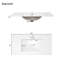 Meuble-lavabo moderne 36 po avec lavabo en céramique, porte à fermeture douce, tablette réglable et 3 tiroirs-298462827