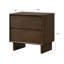Table de chevet 2 tiroirs Pocono