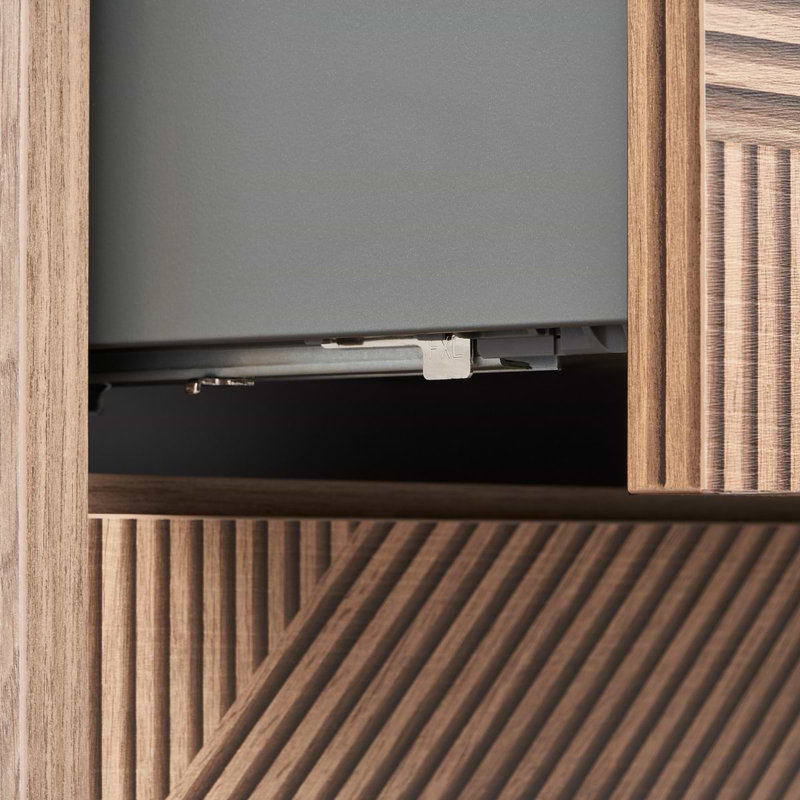 Kora 24.02" Wall Mounted Single Bathroom Vanity with Top, Gold