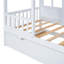 Lit Wood House avec lit gigogne simple-1316509390