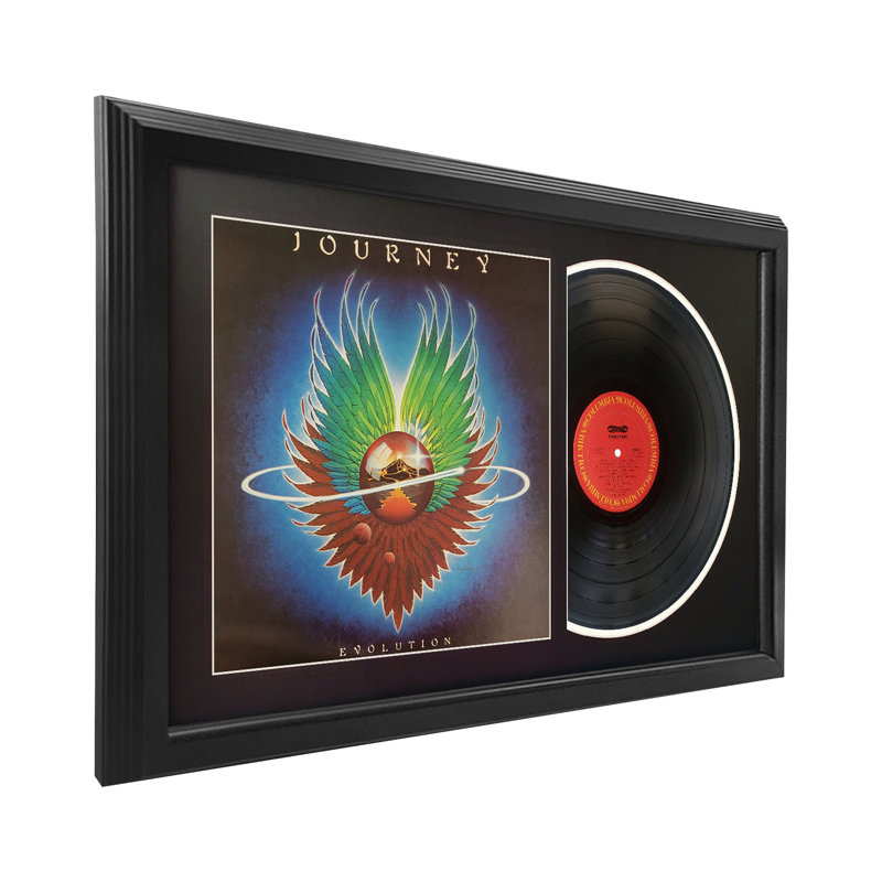 Journey "Evolution" Framed Record with Black Mat , Black