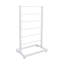 Rangement à 6 niveaux avec rangement 17,32 po en métal blanc-133209583