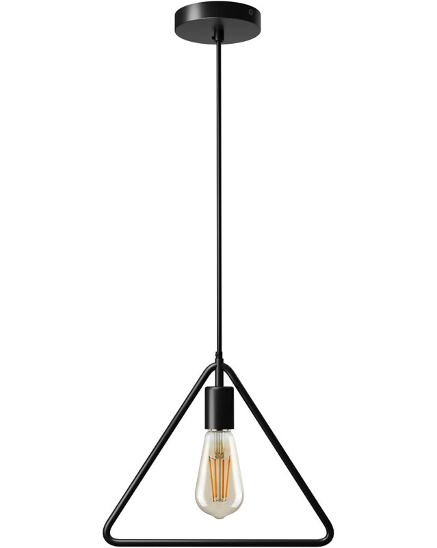 1 - Light Black Triangle Pendant, Yes
