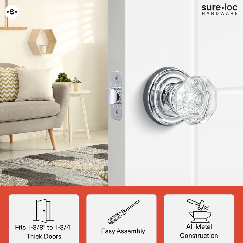 Torrey Privacy Knob, Satin Brass