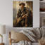 Fashion 1850S Portrait aventureux sur bois-1689351164