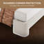 Structure de lit rembourrée avec tête de lit et ports USB, conception en nuage, aucun sommier nécessaire, blanc crème-396298051