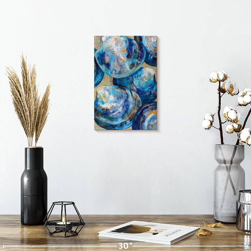 Aletra Beyond Blue Shells, 12" H x 8" W