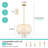 4 - Light Dimmable Drum Lantern Chandelier-227142150