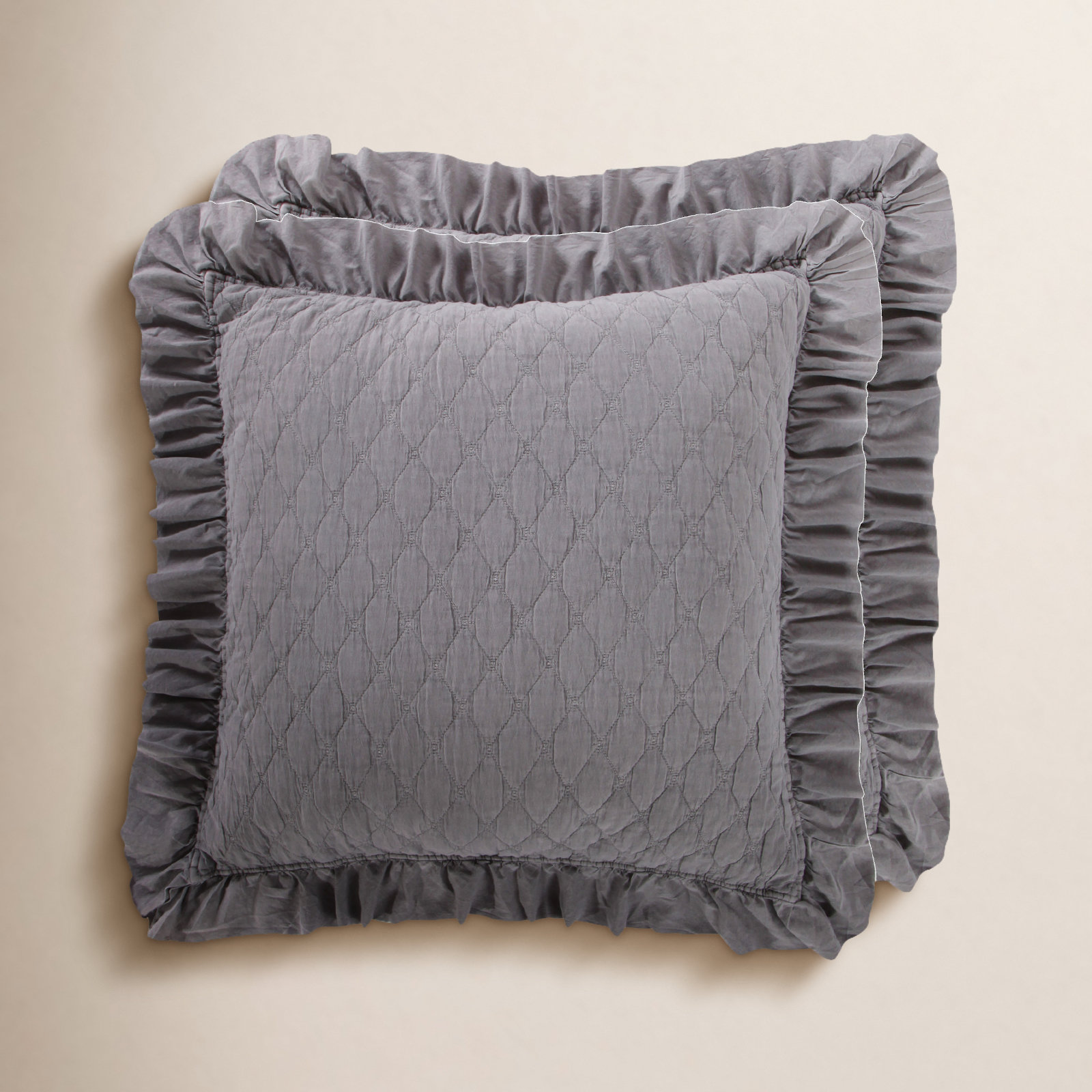 Kilbourne Grey Stonewashed Euro Sham set2
