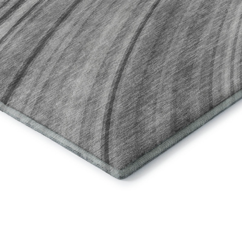 Premium Machine Washable Cerrito AMF585 Gray Rug, Runner 2'3" x 7'6"