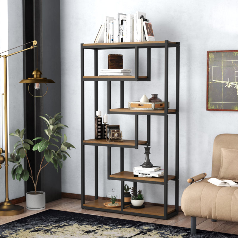 Glenside Etagere Bookcase, Dark Walnut