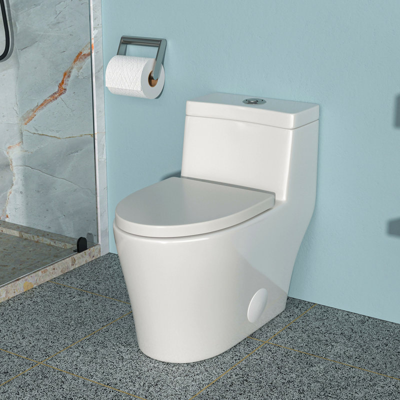 Ceramic One Piece Toilet,Dual Flush With Soft Clsoing Seat