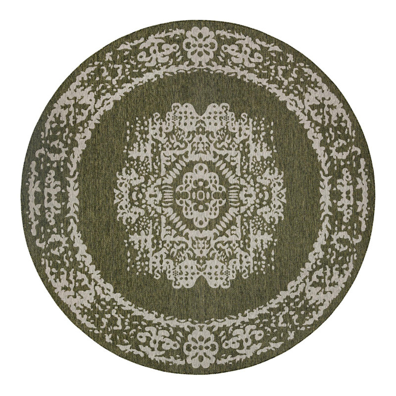 Cowie Green/Gray Rug, Round 12'