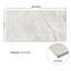 Marbre blanc 12 x 24, marbre naturel, pour mur, fini texturé ol, marbre cannelé 3D, pierre naturelle, marbre véritable, marbre véritable, 1 boîte de 4 pièces