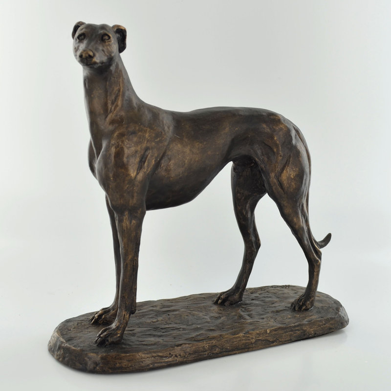Greyhound Dog Sculpture By Harriet Glen