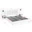 Très grand lit plateforme tapissier hydraulique en velours avec 2 tablettes, 2 lampes de lecture et un port USB-1994586085